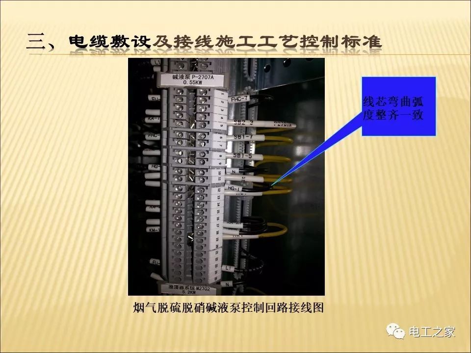 一條完成開關柜安裝，電纜橋架施工，電纜敷設及布線施工，照明配電箱施工